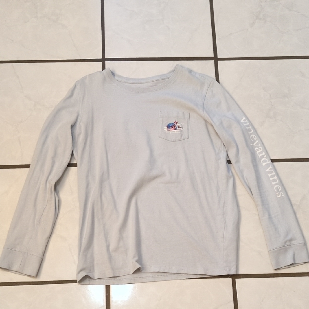 Vineyard Vines Gray Long Sleeve Tee